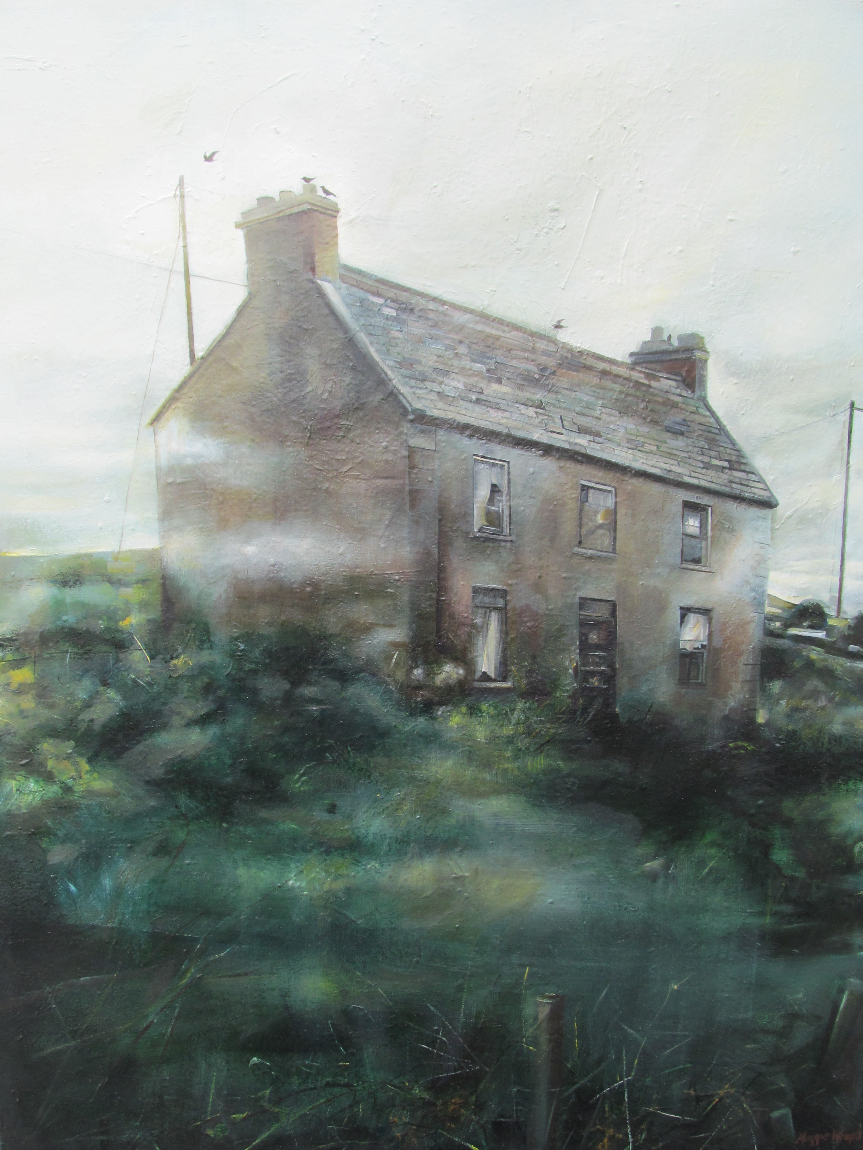 Morning mist , Tiershanahan, oil on canvas. 96cmx81cm.
