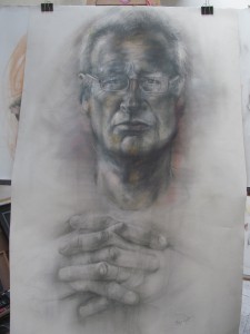 Kev. Pencil, Pastel on Paper
574 cm x 1024cm.