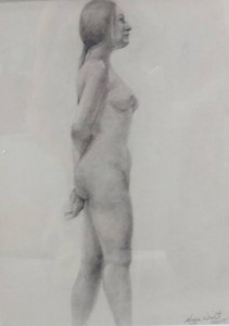 Standing Nude Life Model W.
